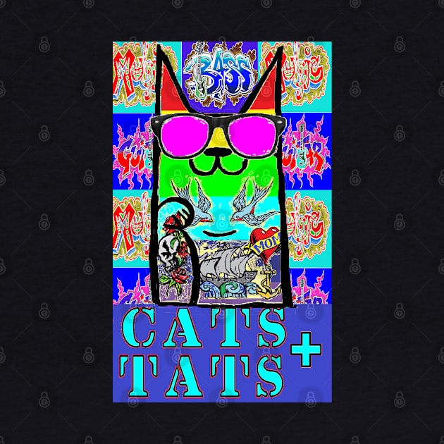 Cats and tats Rainbow 1 by LowEndGraphics